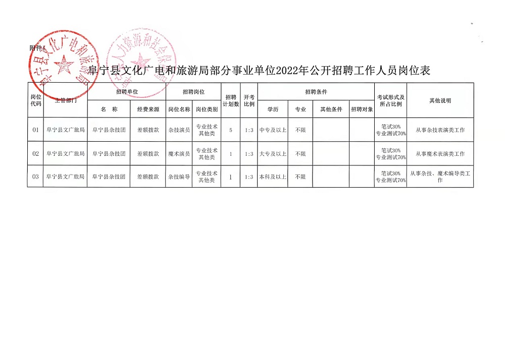 潜山县文化广电体育和旅游局招聘新岗位详解